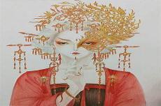 彩铅画人物图片